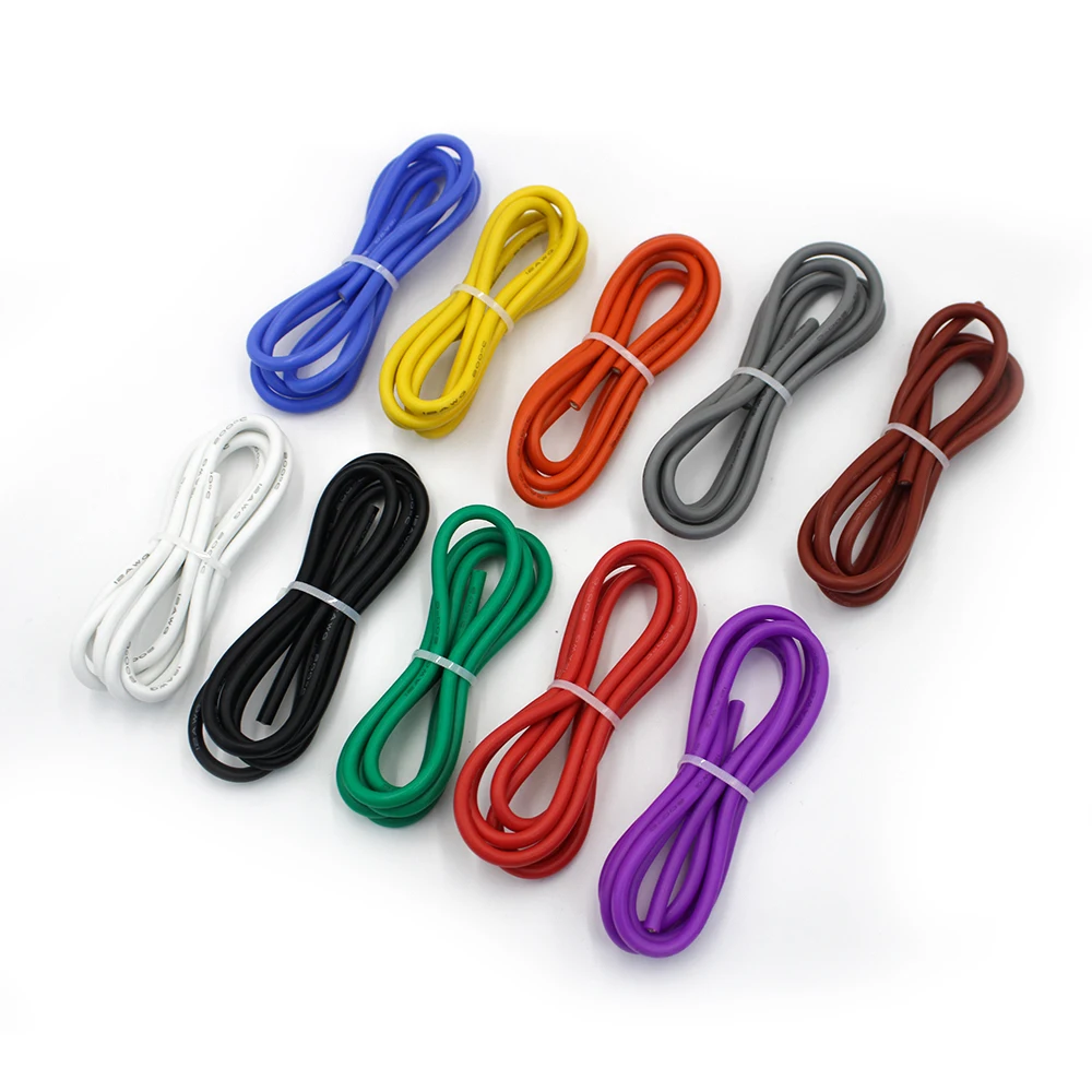 High-Quality 10-Meter Dual-Color Silicone Wire Cable
