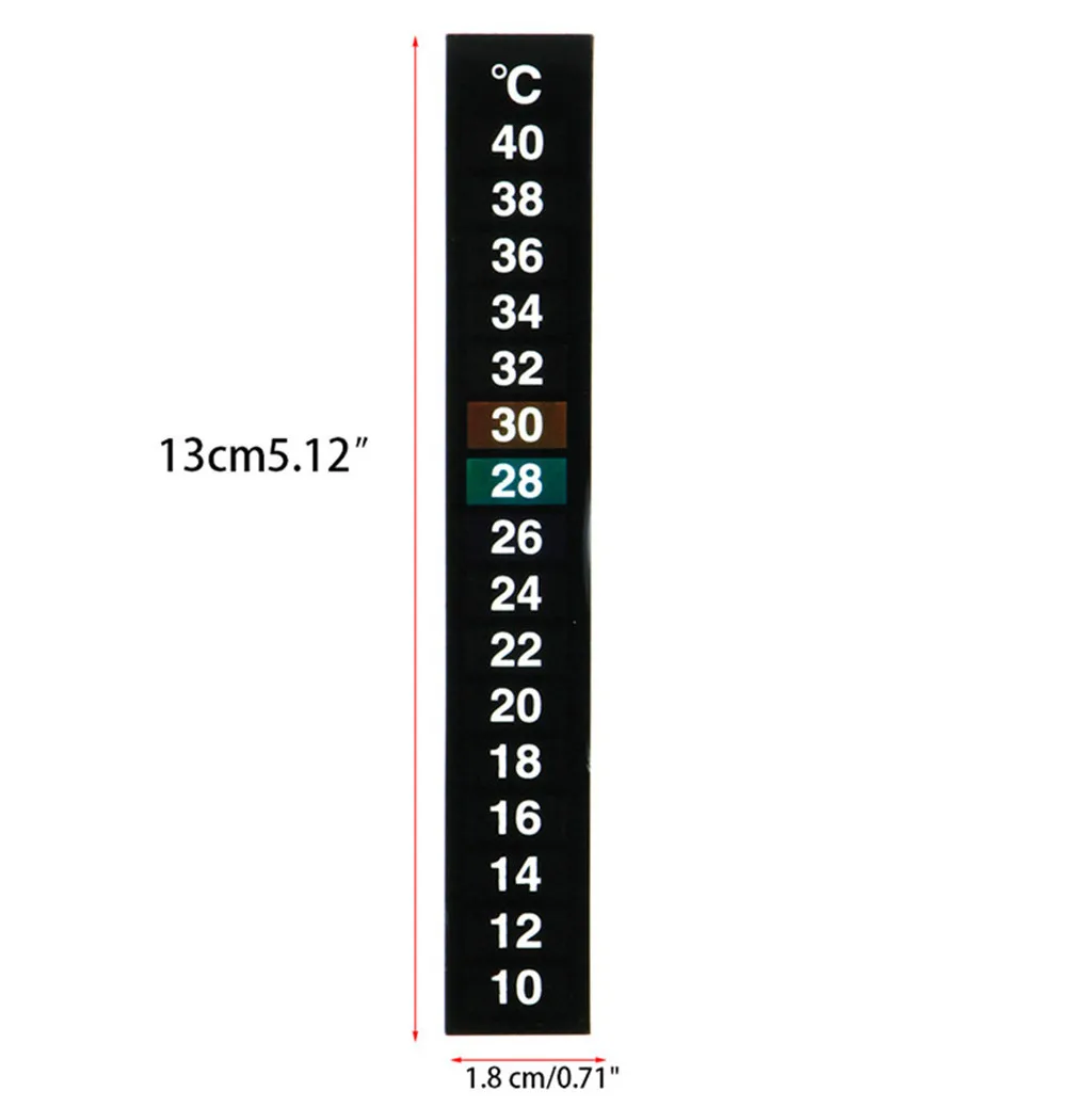 Digital Aquarium Fish Tank Thermometer Temperature Sticker Dual Scale