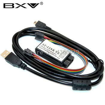 

1PCS ST-LINK V2 ST-LINK STM8 STM32 programmer emulator debugger Downloader burner