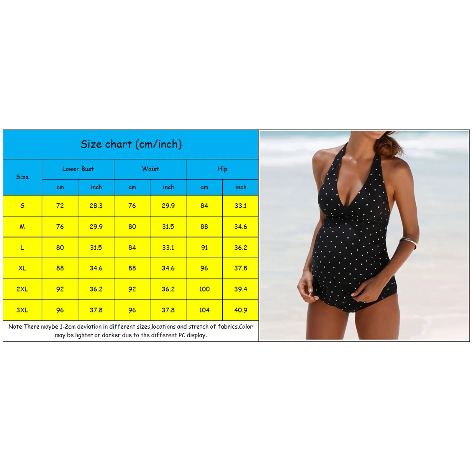 Maternity Swimwear Women Pregnancy Swimsuit Dot Black Suspender Halter Backless Swimsuit Pregnancy One-piece Swimwear купальник