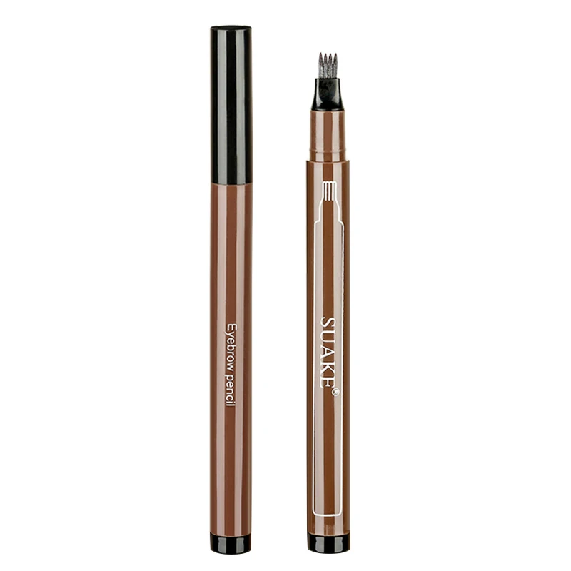 Карандаш для бровей водостойкая жидкость 4 головки долговечные профессиональные