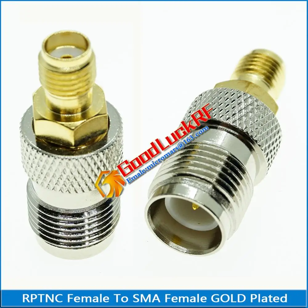 1X Pcs RPTNC RP-TNC RP TNC Female to SMA Plug Gold Plated Straight Coaxial RF Connector Adapters | Обустройство дома