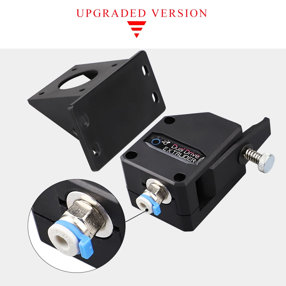 3D Printer Parts VORON MK8 Extruder Clone Dual Drive Extruder Upgrade Bowden Extruder 1.75mm Filament for 3D Printer CR10 — view 3