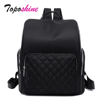 

Toposhine Large Books Bag for Girls Oxford School Bag Embroidery Threads Backpack Bag Quality Guaranteed Bag Women Backpack