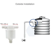 Автоматический контроль уровня воды башня клапана бак плавающий шаровой клапан установлен вне бака HT-FQF1/2-2 1/" 3/4" 1"