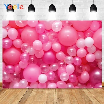 

Pink Scene Balloon Proposal Decoration Birthday Party Portrait Photo Backgrounds Photography Backdrop for A Photo Studio
