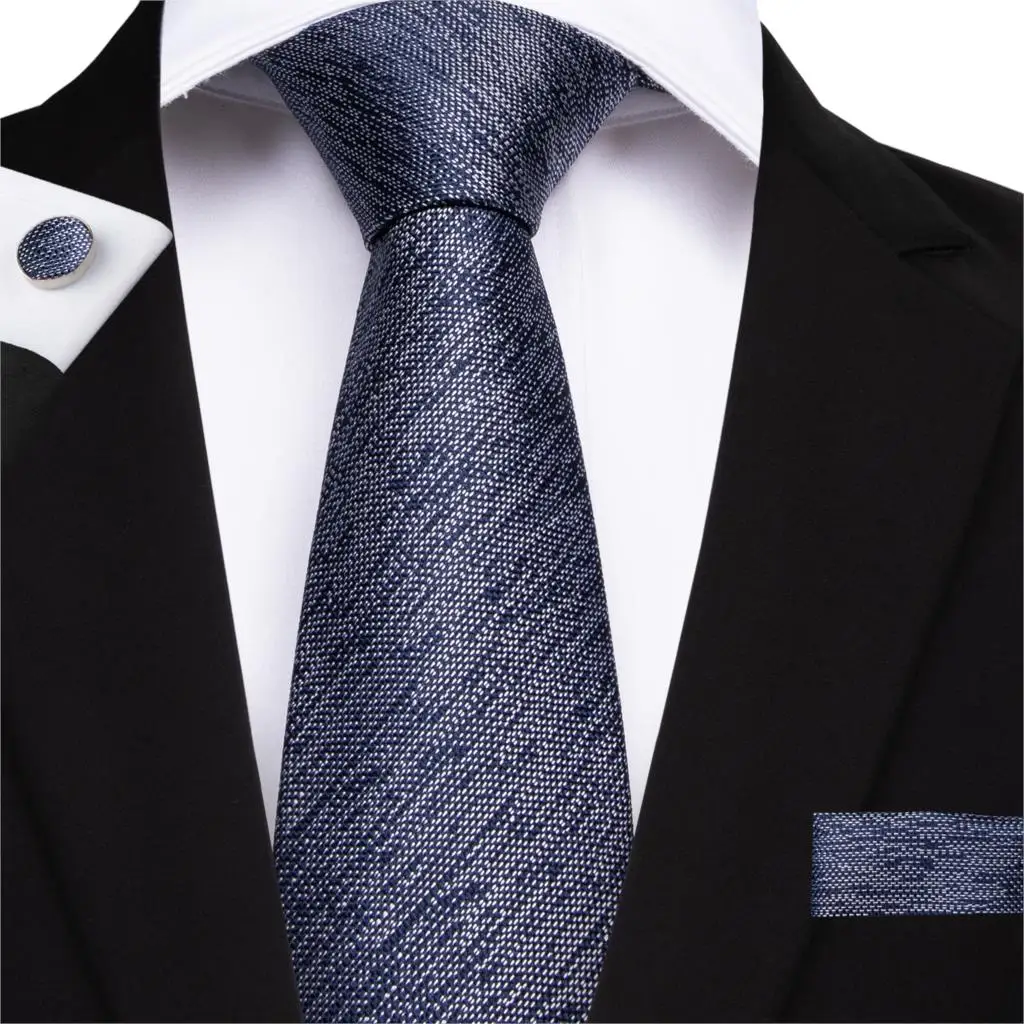 Барри Ван Коричневый Синий Серый Фиолетовый солидный мужской галстук Бизнес Галстуки шелковый галстук для мужчин 8 см Широкий Галстук Формальная вечеринка - Цвет: N-7139
