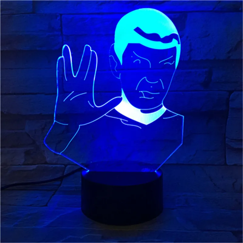 Креативный 3D светодиодный подарок на день рождения мультяшный персонаж ночные светильники USB Touch lamparas детская спальня освещение