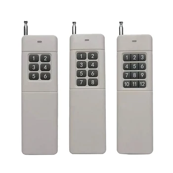 

3000m 6/8/12 button Remote Control Transmitter RF Radio Remote Long Range Distance High Power Transmitter TX 8CH Big Button 2262