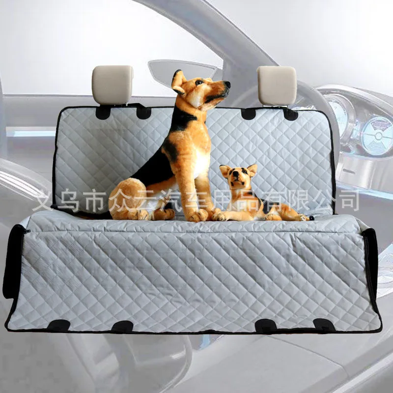

Pet Car Mats Back Seat Back Dog Pet Pad Trunk Waterproof with Ear Strap Zipper