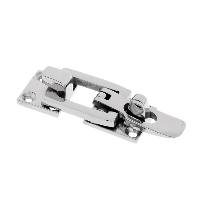 

2Pcs 316 Stainless Steel Lockable Latch Marine Boat Door Lock Latch Anti-Rattle Fastener Clamp
