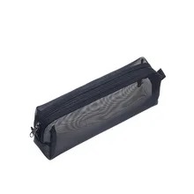 Стиль модный простой прозрачный сетчатый мешок для хранения студентов экзамены Эксклюзивный портативный Карандаш Чехол PG01