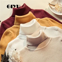 *#Best Price GIYU Winter Long Sleeve Solid Casual Slim Sweaters Turtleneck Sweater Free Size Female Pullover sueter mujer invierno 2019 *#Best Price GIYU Winter Long Sleeve Solid Casual Slim Sweaters Turtleneck Sweater Free Size Female Pullover sueter mujer invierno 2019