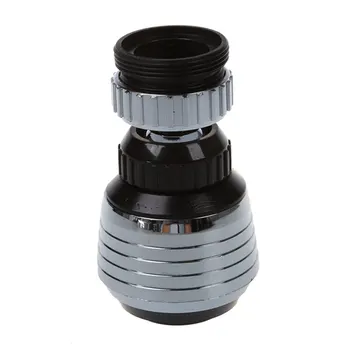 

360 Rotate Swivel Faucet Nozzle Silver and black