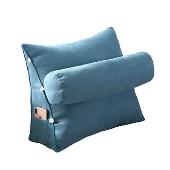 

Nordic Triangle Sofa Cushion Pillow Headrest Big Solid Meditation Cushions Chair Backrest Pillow Bed Coussin Canap Gift FK018