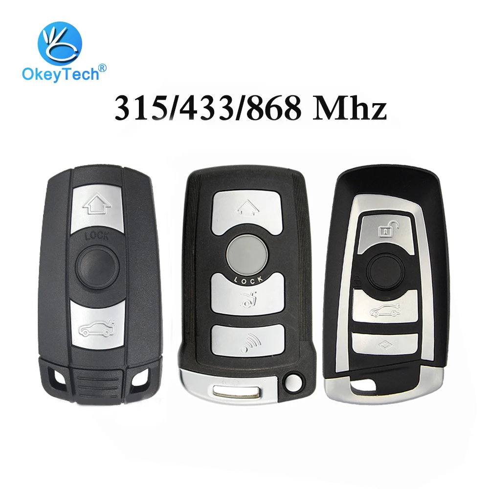 Умный Автомобильный ключ OkeyTech 315/315LP/433/868 МГц для BMW 1/3/5/7 серии X5 X6 Z4 ID46 чип CAS3/CAS1 со