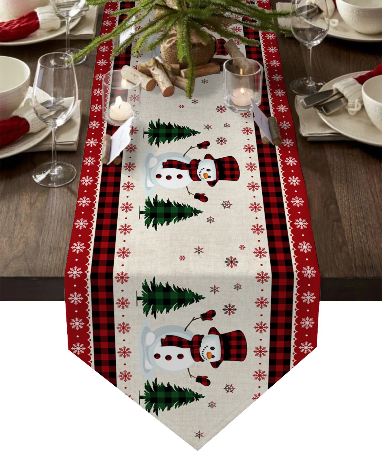 Christmas Truck Table Runner Tablecloth Cover Xmas Party Kitchen Décor US Christmas Truck Table Runner Tablecloth Cover Xmas Party Kitchen Décor US