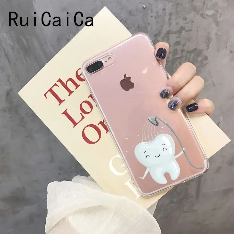 Funny Cartoon Dentist Dental Crowned Teeth