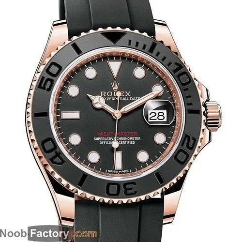 

role r 2019 NOOB Black Ceramic Bezel Watches Rose gold Rubber Automatic Mechanical watch 116655 x