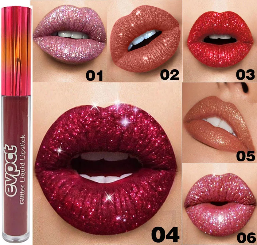 

Lip Gloss glitter liquid Lipstick Diamond Symphony Shiny Matte Variable Metal Lip Gloss tubes With wand kit Lipstick organizer