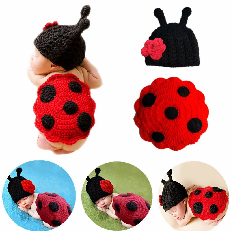 souvenirs for a newborn baby boy Newborn Baby Photography Costume Bbay Warm Sleeping Bags Infant Knit Swaddle Wrap Toddler Blanket Accessories souvenirs a crochet para baby shower