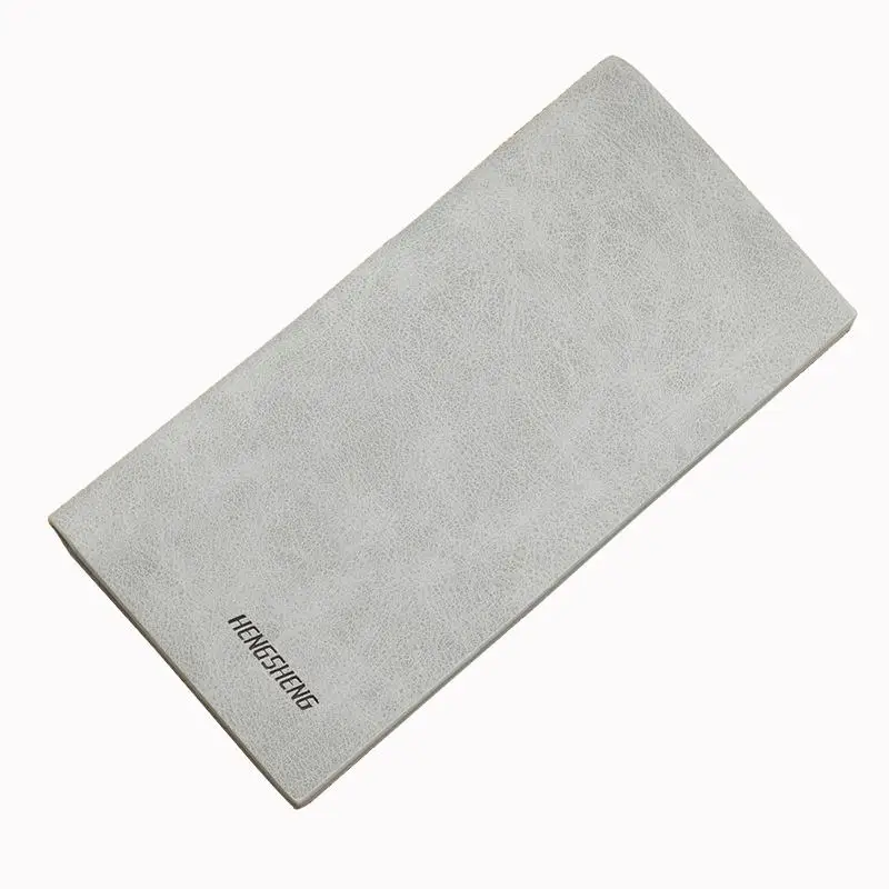 Мужской тонкий кошелек pochette uomo carteiras homem, мужской клатч с маленьким карманом, известный бренд znane marki masculina - Цвет: Gray