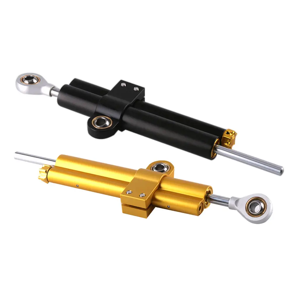 Universal Adjustable Motorcycle Steering Dampers Stabilizer Accessory Linear Reversed Safety