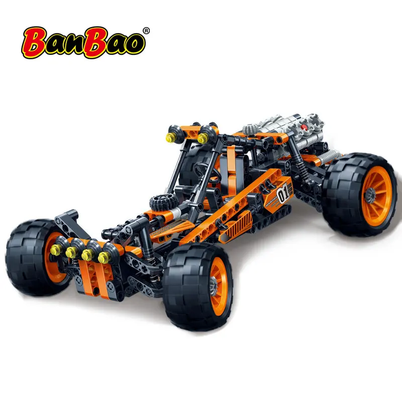 BanBao 6951 Внедорожный гоночный автомобиль вытяните назад высокотехнологичные