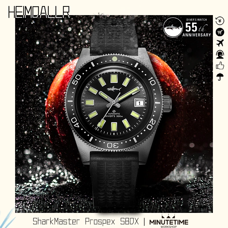 

Heimdallr Automatic DivingWatch 62MAS Vintage Luminous 200m Waterproof Sapphire Stainless Steel Calendar Diver Prospex SBDX019