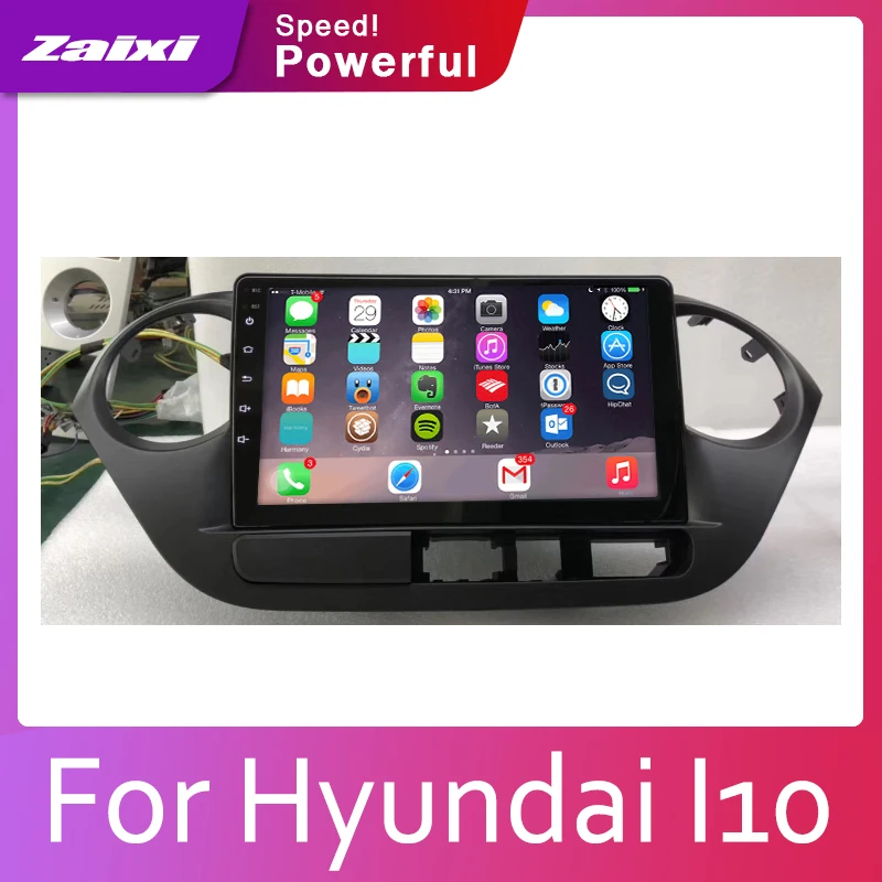 Автомобильная система Android 1080P ips lcd экран для hyundai I10 автомобильный Радио плеер gps Навигация BT WiFi AUX