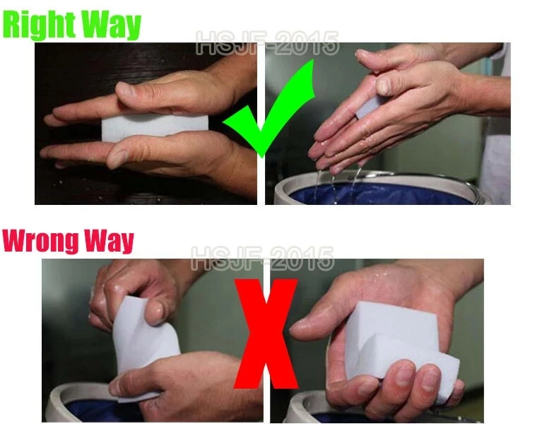 50pcs 10*6*2CM White Kitchen Sponge High Density Dish Washing Melamine Magic Cleaning Dishes Clean Melamine Sponge Eraser Pad