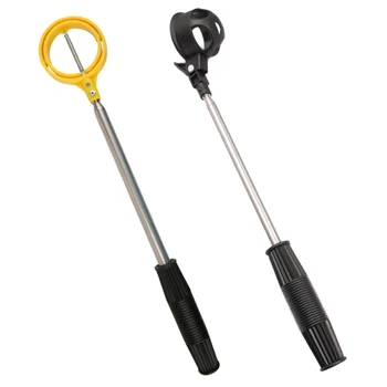 

2m Golf Pick Up Retriever Device Automatically Portable Telescopic Pick Up Ball Retriever Automatic Locking Scoop Picker