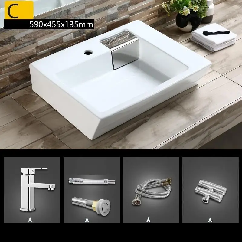 Number 8 Cuba Para Waschtisch Salle De Bain Umywalka Lavatorio Lavandino ванная комната туалетный столик Da Appoggio раковина Pia Banheiro Lavabo умывальник - Цвет: Number 8