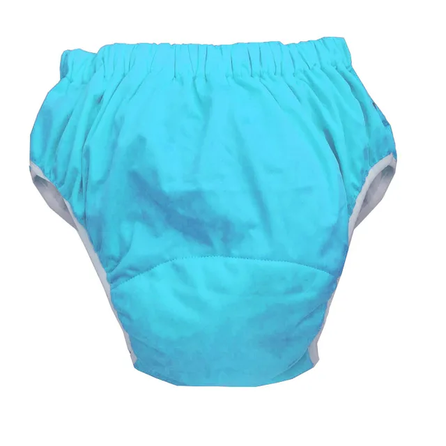 Washable Older Children Cloth Diaper Cover Teen Nappies Waterproof Large size Baby Cover Reusable Underwear 15-45KG blue