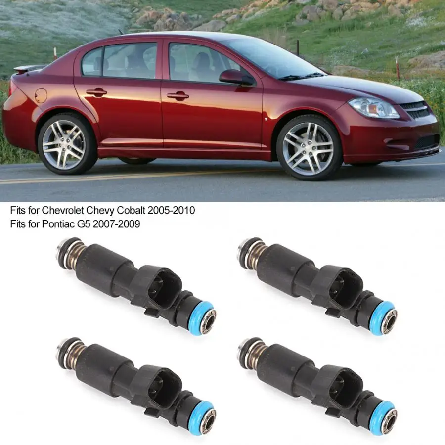 4 шт. масляный Топливная форсунка 12582219 подходит для Chevrolet Chevy Кобальт 2005 2006 2007 2008 2009 2010 автомобильные аксессуары