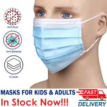 

Hot Sale High Quality Non Woven Disposable Face Mask 3 Layers Anti-Dust Face Masks Ear loop Mouth Mask In stock! Fast Shipping!