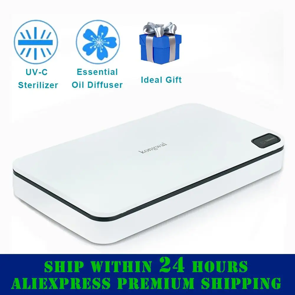 

1PC UV Cell Phone Sanitizer Portable UV Sterilizer Aromatherapy Disinfector Phone Sanitizer Box Mask Cleaner Clean Phone