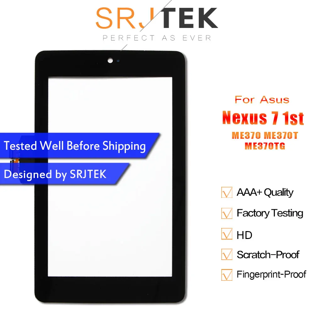Srjtek 7 &quotдля Asus Google Nexus 1st Gen Nexus7 2012 ME370 ME370T ME370TG сенсорный экран планшета дигитайзер