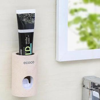 

Household Wall-Mounted Automatic Toothpaste Dispenser Home Dust-Proof Hands Free Toothpaste Squeezer Holder Bathroom Accessories