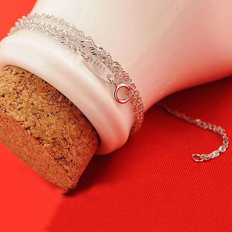 Тонкие посеребренные 9 Стильные цепочки ювелирных изделий 16 дюймов 18 дюймов Индивидуальные ювелирные изделия для мужчин и женщин DIY цепочки ожерелье - Окраска металла: Singapore Chain