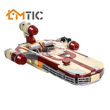 MOC nuevo X-34 Soro Suub tierra speeder lucha conjunto destructor bloques de construcción héroe figura aeronave Diy regalo de Navidad juguetes para los niños