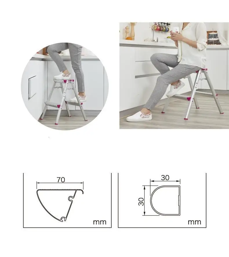 Cocina складной эшелон плианте Escalera Tangga Lipat детская ванная комната стремянка Merdiven Escabeau стул Лестница Стул