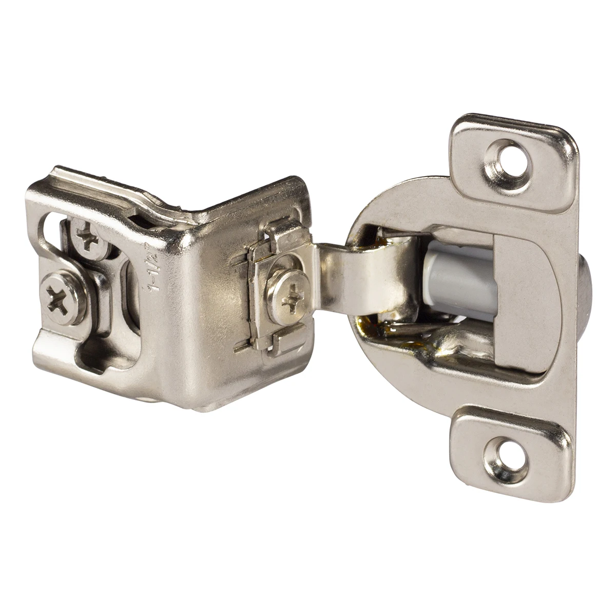 Furniture hinge cabinet door hinges cabinet hinges 2 PCS Lot Soft Closing Cabinet Hinge Satin Nickel for Kitchen Cupboard 1-1/2 inch Overlays Furniture Face Frame Door