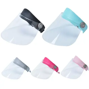 

Sun Hat Protective Empty Top Sun Visor Cap Adjustable Face Shield Anti-Saliva Beach Cap New