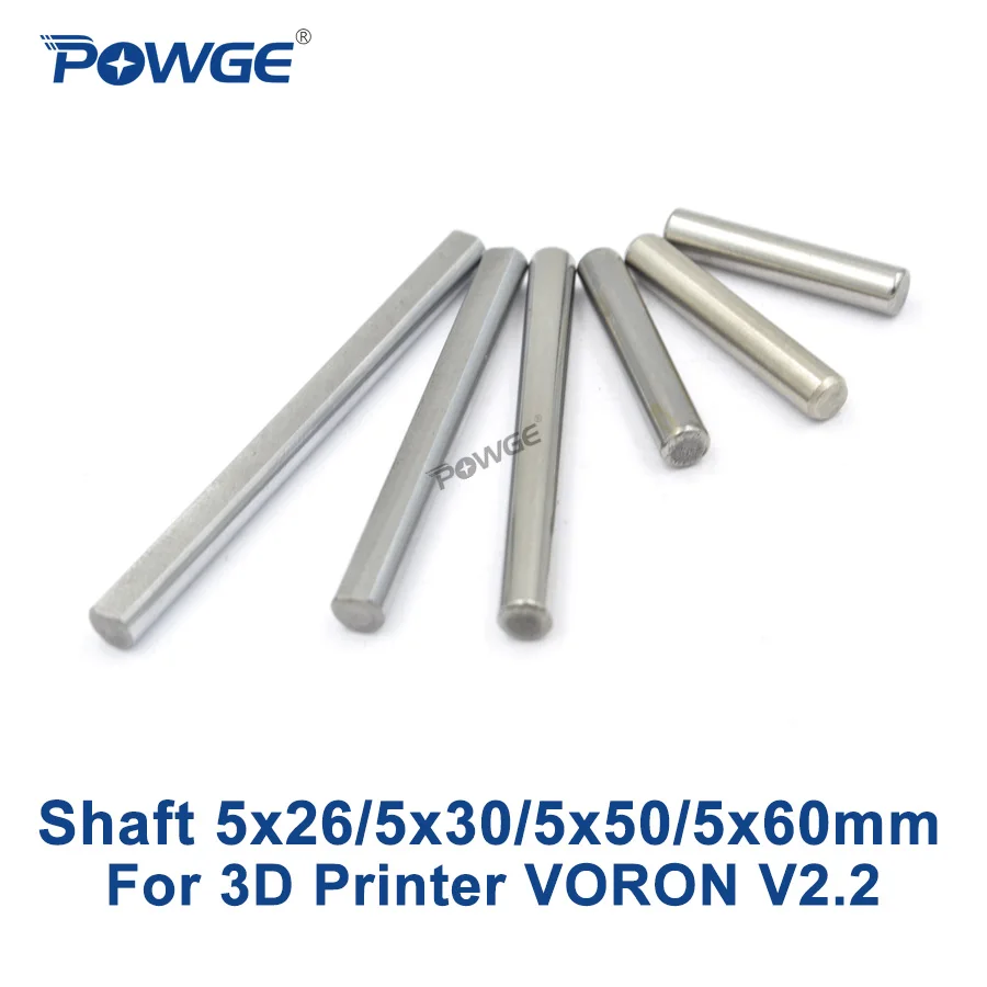 Стальной стержень POWGE V2.2 линейный вал Плоская Круглая длина 26/30/50/60 мм диаметр 5
