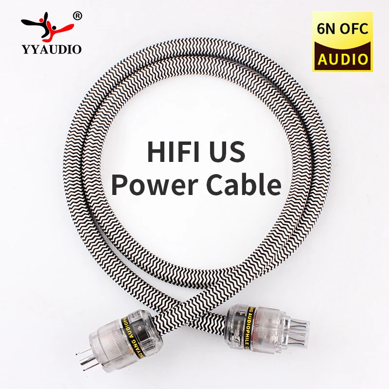 Hifi Ac Power Cord Us Plug Eu Power Cable 2pin 3pin Cable Us Power Cord