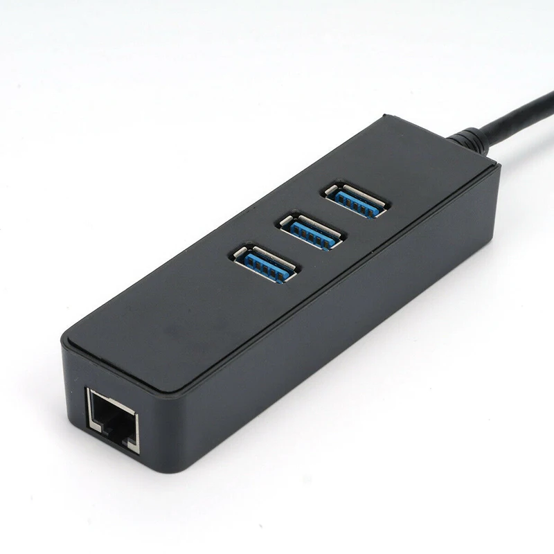 3 порта USB 3,0 концентратор 1000 Мбит/с гигабитный Ethernet сетевой адаптер Мульти usb Тип C разветвитель для ПК MacBook Air