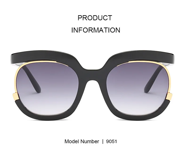 

Fashion Round Gradient Sunglasses Classic UV Protection Women Ladies Sunglasses Sun Shade