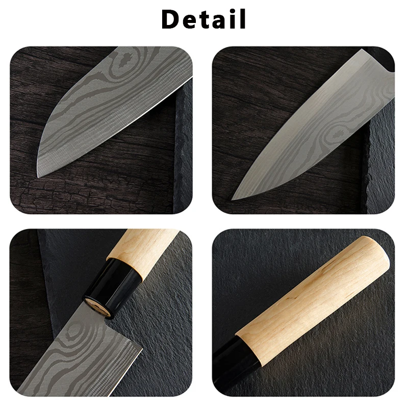 Набор кухонных ножей из дамасской нержавеющей стали 9 ''Sashimi 6,5'' Santoku разделочный нож шеф-повара нож из кости рыбы овощи суши мясо ножи