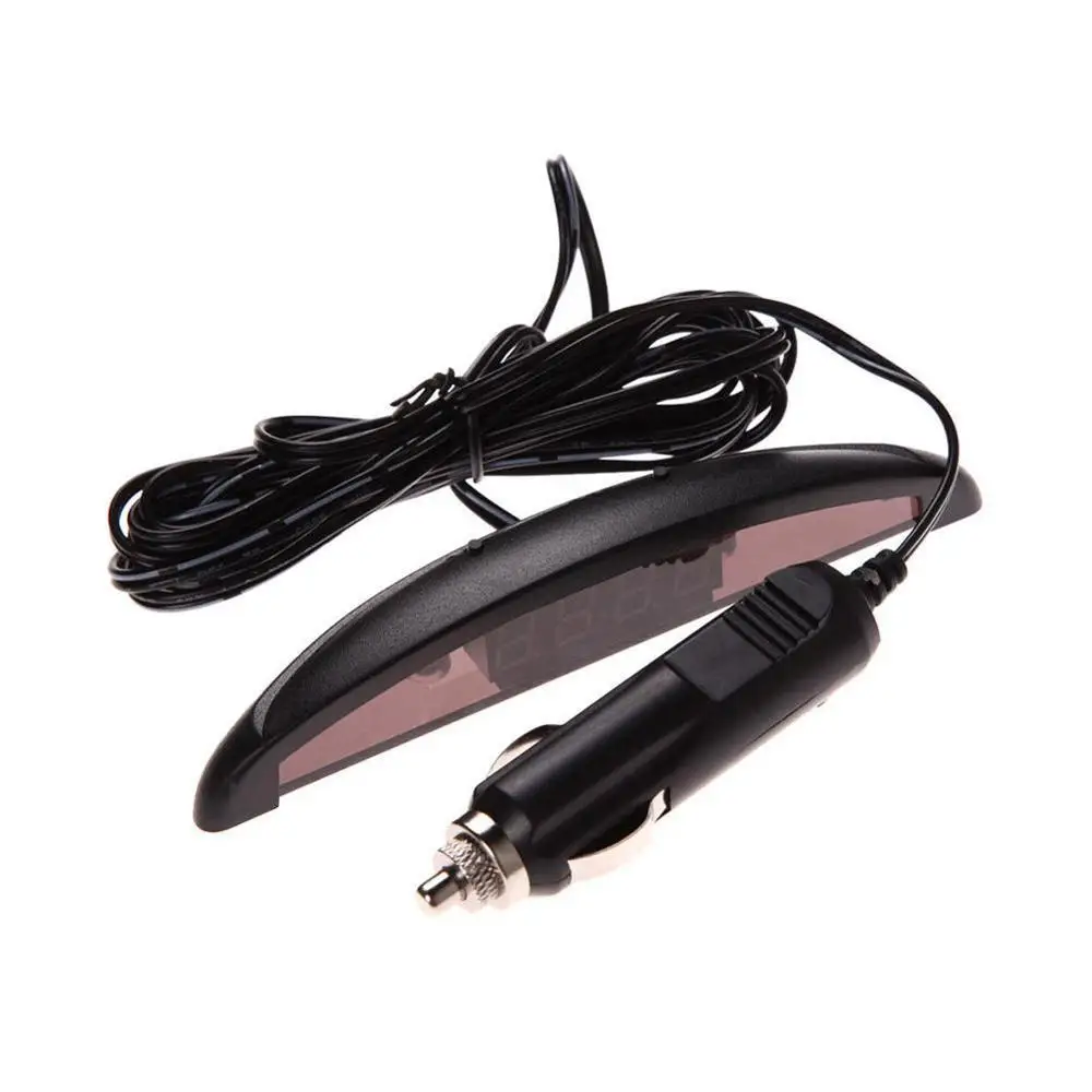 3 в 1 времени/температура/напряжение цифровой светодиодный Будильник Авто